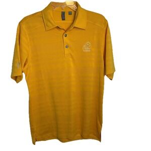Ashworth Challenge at Manele Gold‎ Polo Shirt Golf Size Small Lightweight NWOT